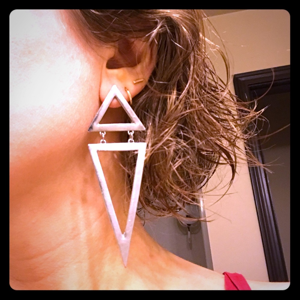 SOLD! Catty Kelly Vintage Geometric Earrings